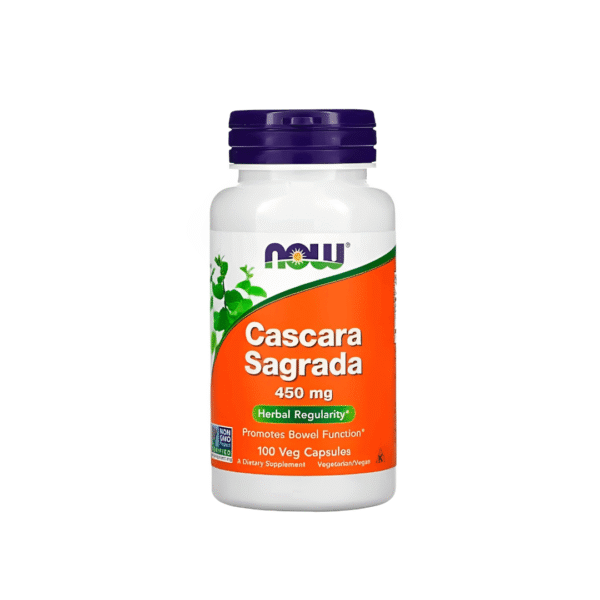 Cascara Sagrada – Now Foods - 450mg – 100 Cápsulas