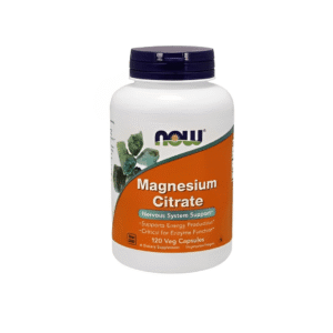 Citrato de Magnésio – Now Foods - 120 Cápsulas – 400mg