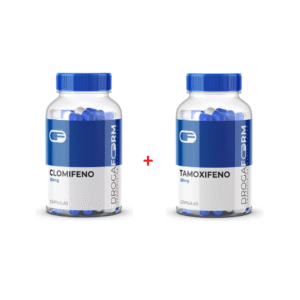Clomifeno 50mg + Tamoxifeno 20mg - Droga Farm - Protocolo de Terapia Pós-Ciclo