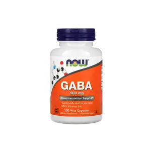 GABA – Now Foods - 100 Cápsulas – 500 mg