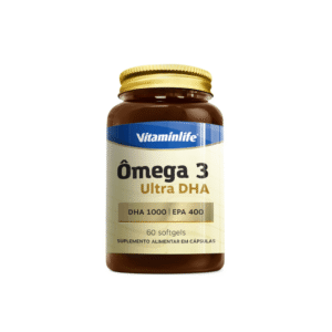 Ômega 3 – DHA 1000 – EPA 400 – Vitaminlife - 60 Softgel