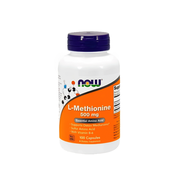 L Metionina – Now Foods - 500mg – 100 Cápsulas